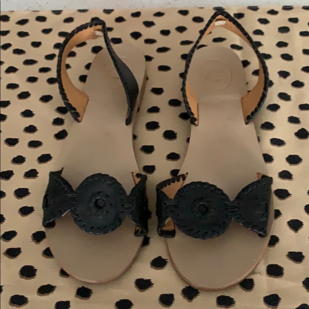 Jack Rogers Black Sandals